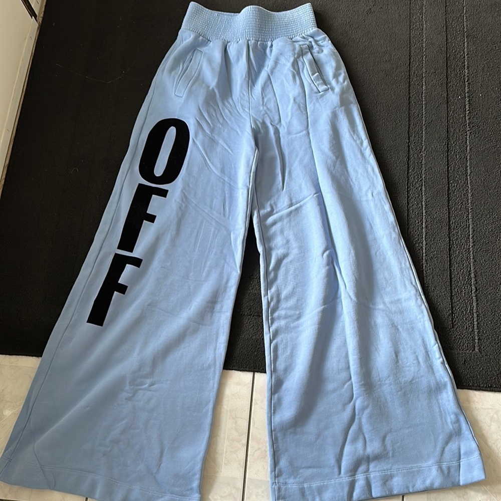 Off-white Palazzo sweats